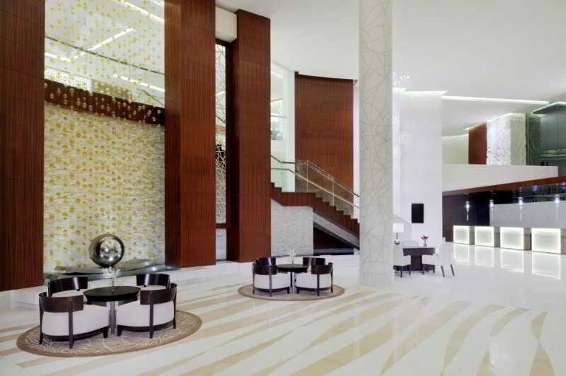 Marriott Executive Apartments Al Jaddaf, Dubaj Zewnętrze zdjęcie Lobby