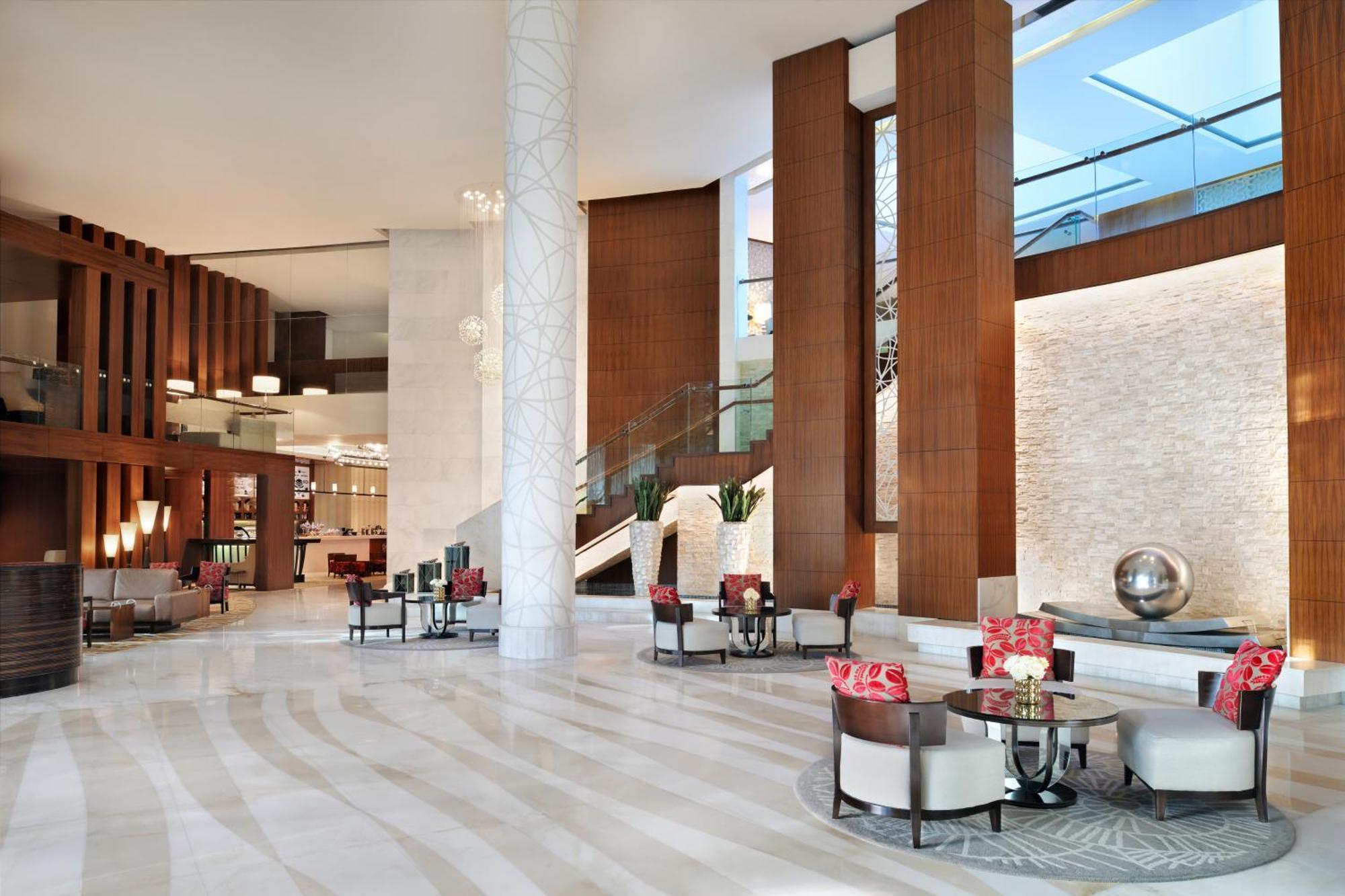 Marriott Executive Apartments Al Jaddaf, Dubaj Zewnętrze zdjęcie Lobby