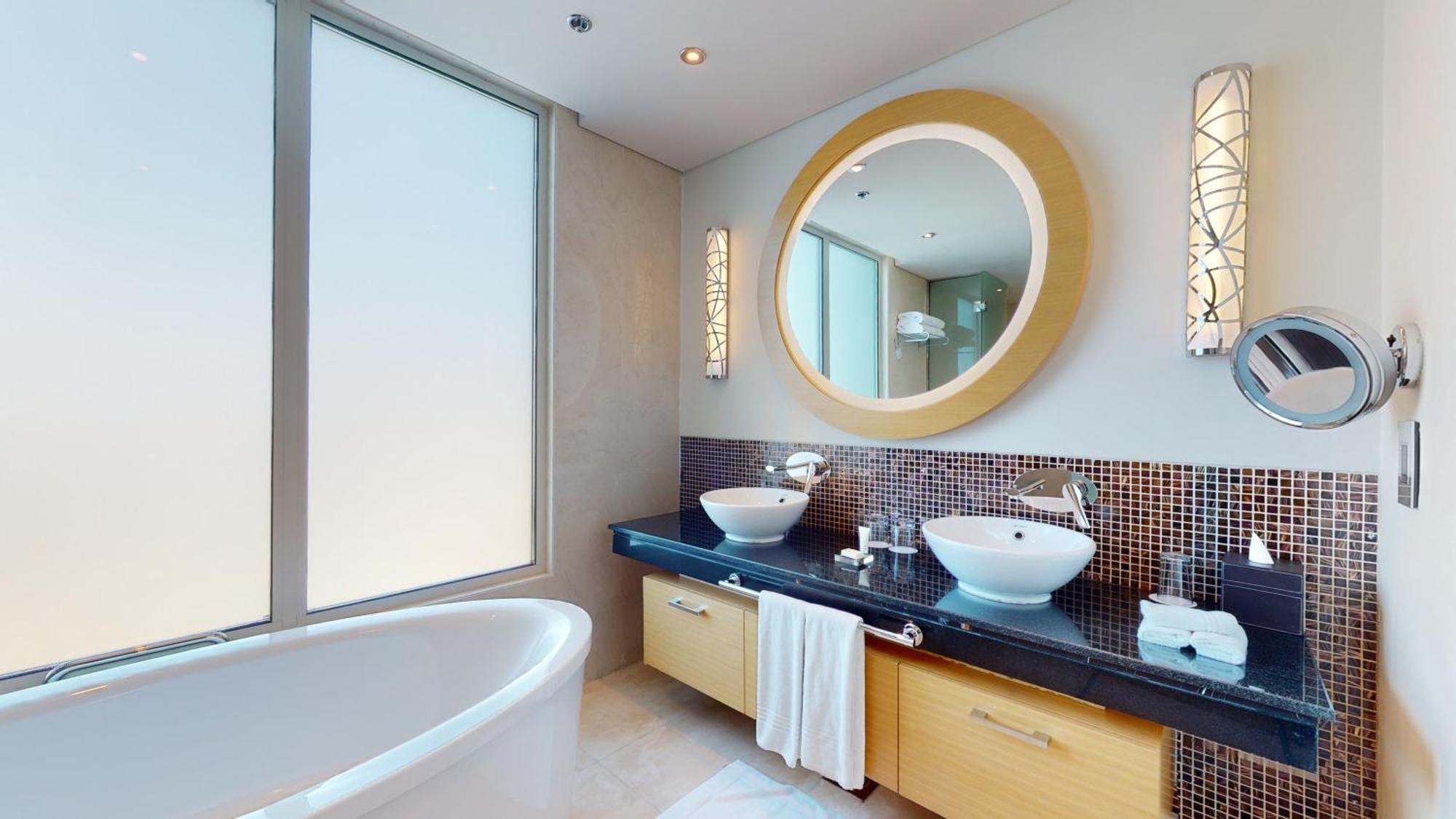 Marriott Executive Apartments Al Jaddaf, Dubaj Pokój zdjęcie Bathroom